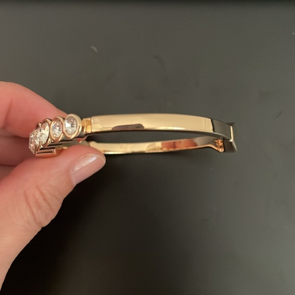 18K Gold Plated/ Crystals Bangle- Women - Picture 2 of 11